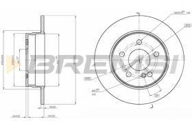 BREMSI CD7689S - B. DISC MERCEDES-BENZ