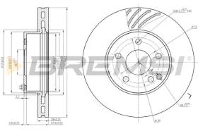 BREMSI CD7690V - B. DISC MERCEDES-BENZ