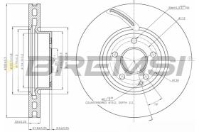 BREMSI CD7692V - B. DISC MERCEDES-BENZ
