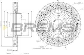BREMSI CD7694V - B. DISC MERCEDES-BENZ