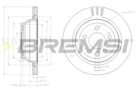 BREMSI CD7698V - B. DISC VW