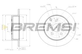 BREMSI CD7704S - B. DISC TOYOTA