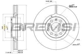 BREMSI CD7705V - B. DISC AUDI, SEAT