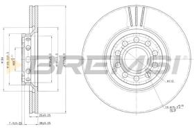 BREMSI CD7707V - B. DISC VW, AUDI, SEAT, SKODA