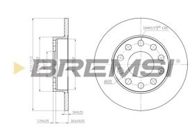 BREMSI CD7709S - B. DISC VW, AUDI, SEAT