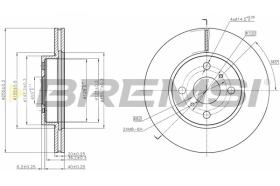 BREMSI CD7710V - B. DISC TOYOTA, ASTON MARTIN