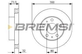 BREMSI CD7718V - B. DISC FIAT, PEUGEOT, CITROEN