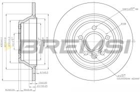BREMSI CD7719S - B. DISC VOLVO