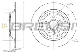 BREMSI CD7720S - B. DISC OPEL, VOLVO, SAAB