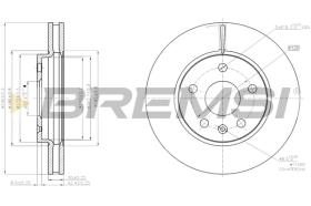 BREMSI CD7721V - B. DISC OPEL, CHEVROLET, SAAB