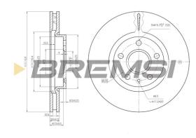 BREMSI CD7722V - B. DISC OPEL, VAUXHALL, SAAB