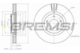 BREMSI CD7724V - B. DISC RENAULT, NISSAN, OPEL