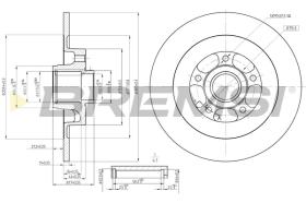 BREMSI CD7725S - B. DISC RENAULT, OPEL