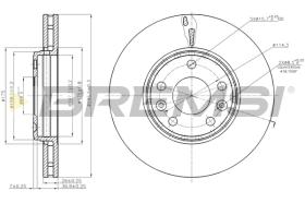 BREMSI CD7726V - B. DISC RENAULT, OPEL