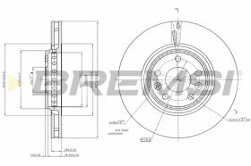 BREMSI CD7727V - B. DISC RENAULT