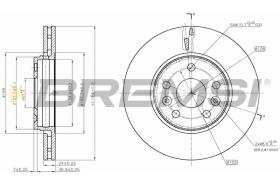 BREMSI CD7733V - B. DISC MERCEDES-BENZ, RENAULT