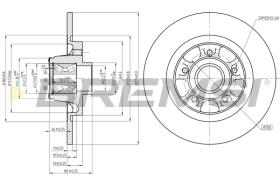 BREMSI CD7734S - B. DISC MERCEDES-BENZ, RENAULT