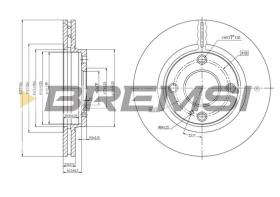 BREMSI CD7740V - B. DISC FORD, OPEL