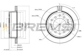 BREMSI CD7743V - B. DISC TOYOTA