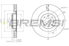 BREMSI CD7745V - B. DISC OPEL, LANCIA