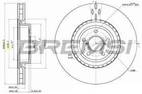 BREMSI CD7748V - B. DISC OPEL, SUBARU