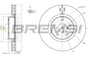 BREMSI CD7749V - B. DISC OPEL, SUBARU