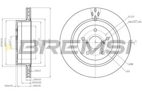 BREMSI CD7751V - B. DISC OPEL, SUBARU