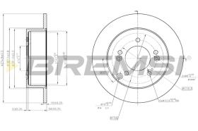 BREMSI CD7752S - B. DISC OPEL, KIA
