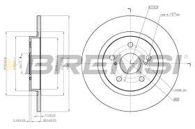 BREMSI CD7755S - B. DISC OPEL, TOYOTA