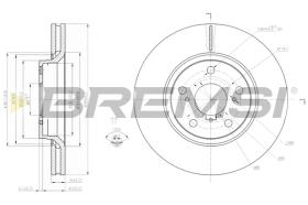BREMSI CD7756V - B. DISC TOYOTA