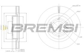 BREMSI CD7757V - B. DISC OPEL, MITSUBISHI