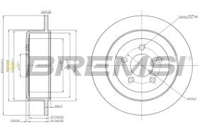 BREMSI CD7760S - B. DISC OPEL, JEEP, DODGE