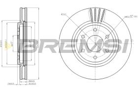 BREMSI CD7761V - B. DISC NISSAN, OPEL