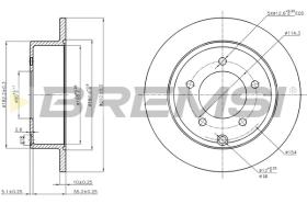 BREMSI CD7762S - B. DISC OPEL, DODGE, CHRYSLER, JEEP