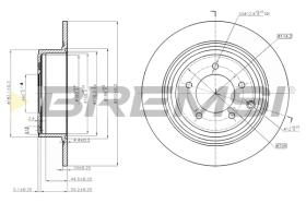 BREMSI CD7763S - B. DISC OPEL, PEUGEOT, LANCIA, JEEP
