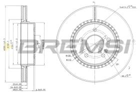 BREMSI CD7764V - B. DISC MERCEDES-BENZ, OPEL, CHRYSLER
