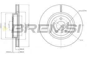 BREMSI CD7765V - B. DISC OPEL, LANCIA, CHRYSLER