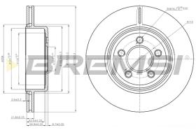 BREMSI CD7766V - B. DISC OPEL, LANCIA, CHRYSLER
