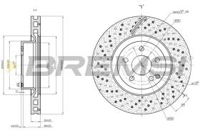BREMSI CD7769V - B. DISC MERCEDES-BENZ