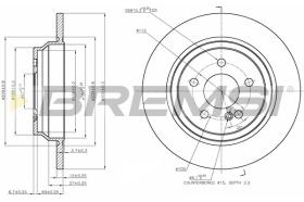 BREMSI CD7770S - B. DISC MERCEDES-BENZ, OPEL