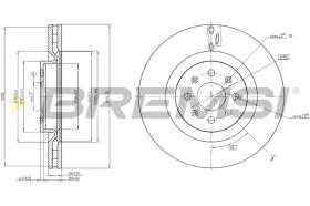 BREMSI CD7773V - B. DISC FIAT, OPEL, ABARTH