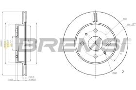 BREMSI CD7774V - B. DISC OPEL, DAIHATSU, SUBARU, DACIA