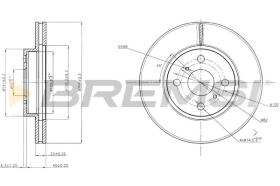 BREMSI CD7779V - B. DISC TOYOTA