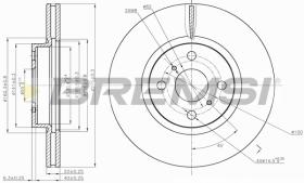 BREMSI CD7780V - B. DISC OPEL, TOYOTA