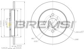 BREMSI CD7781S - B. DISC OPEL, TOYOTA, ASTON MARTIN