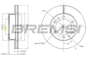 BREMSI CD7783V - B. DISC TOYOTA