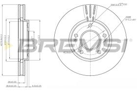 BREMSI CD7786V - B. DISC OPEL, HYUNDAI