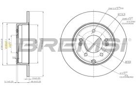 BREMSI CD7787S - B. DISC OPEL, KIA, HYUNDAI