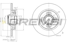 BREMSI CD7791S - B. DISC PEUGEOT