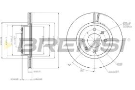 BREMSI CD7792V - B. DISC KIA, HYUNDAI